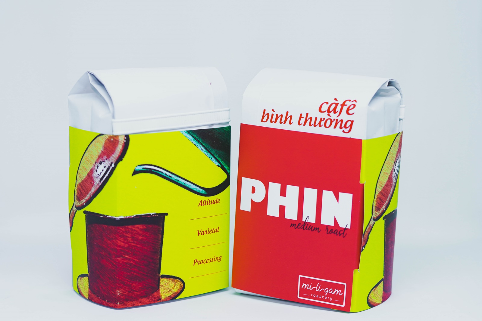 Combo 2x 200g Robusta Pha Phin /Cà phê Bột | mi-li-gam roastery #miligam cà phê nguyên bản rang xay pha phin độ rang vừa