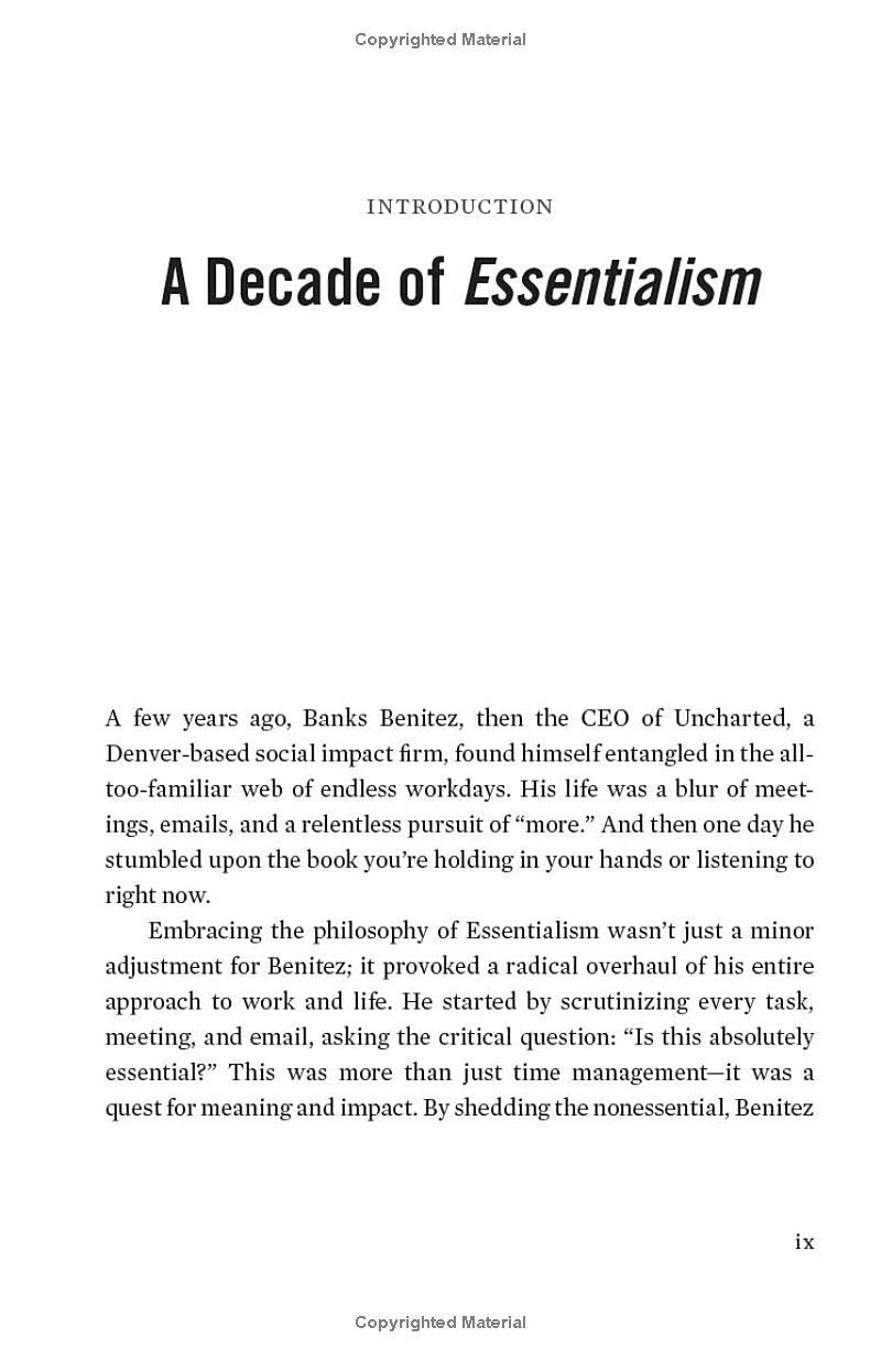 Sách ngoại văn: Essentialism - The Disciplined Pursuit Of Less