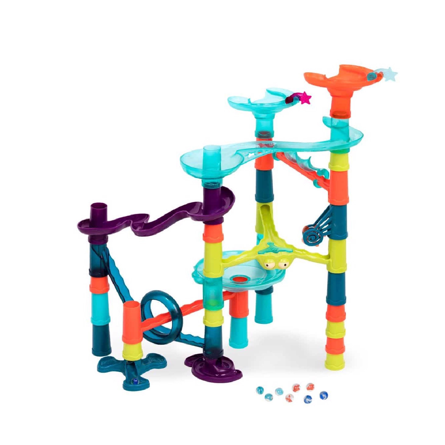 Đồ chơi STEM lắp ráp thả bi lăn Marble Run vui nhộn B.toys - Battat giúp phát triển khả năng sáng tạo, suy luận