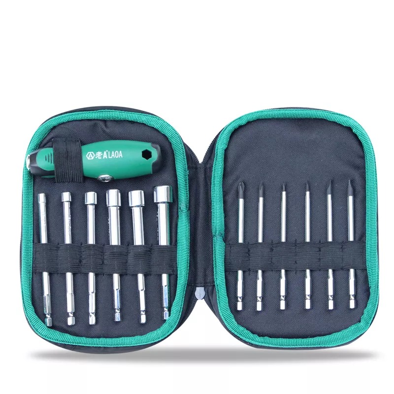 Bộ tua vit 12 trong 1 LAOA LA615012 đa năng, thép Cr-V chất lượng cao, hàng chính hãng