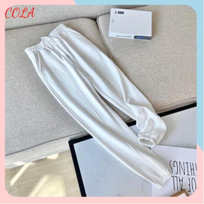 Quần jogger lưng cao cột dây