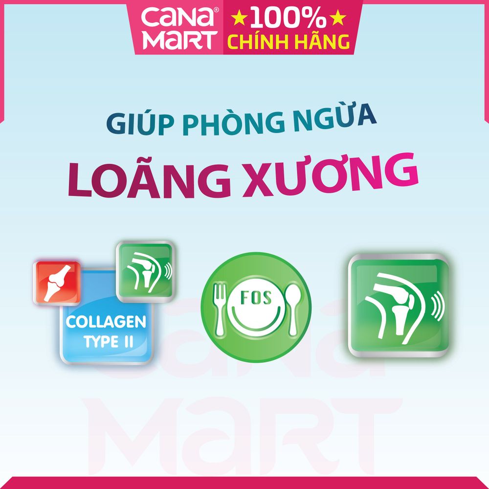 Sữa bột Nutricare Bone phòng chống loãng xương sụn khớp cho người lớn tuổi (900g)