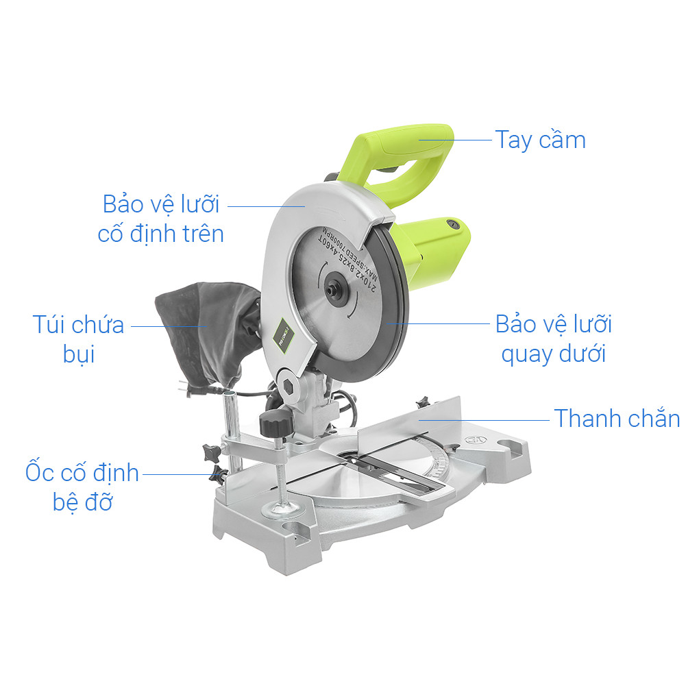 Máy Cắt Nhôm Pigeon 210mm G7-210 1400W- Hàng chính hãng