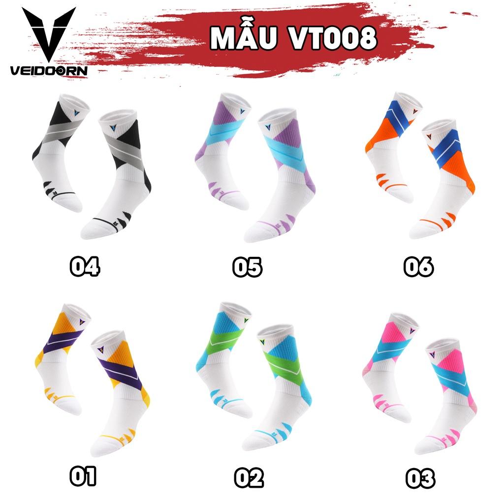 Tất Thể Thao Cao Cổ Veidoorn Chính Hãng Chơi Bóng Rổ, Bóng Chuyền, Bóng Đá VT008