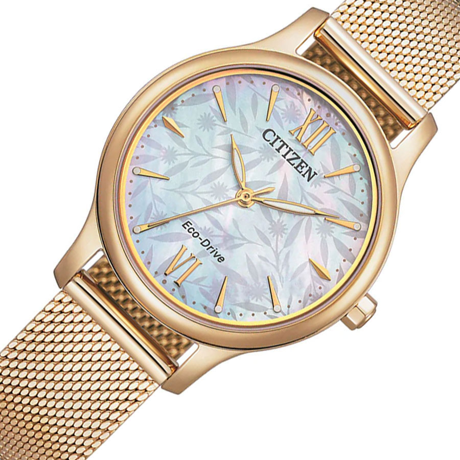 Đồng Hồ Nữ Citizen Dây Thép Không Gỉ EM0892-80D - Mặt Xà Cừ