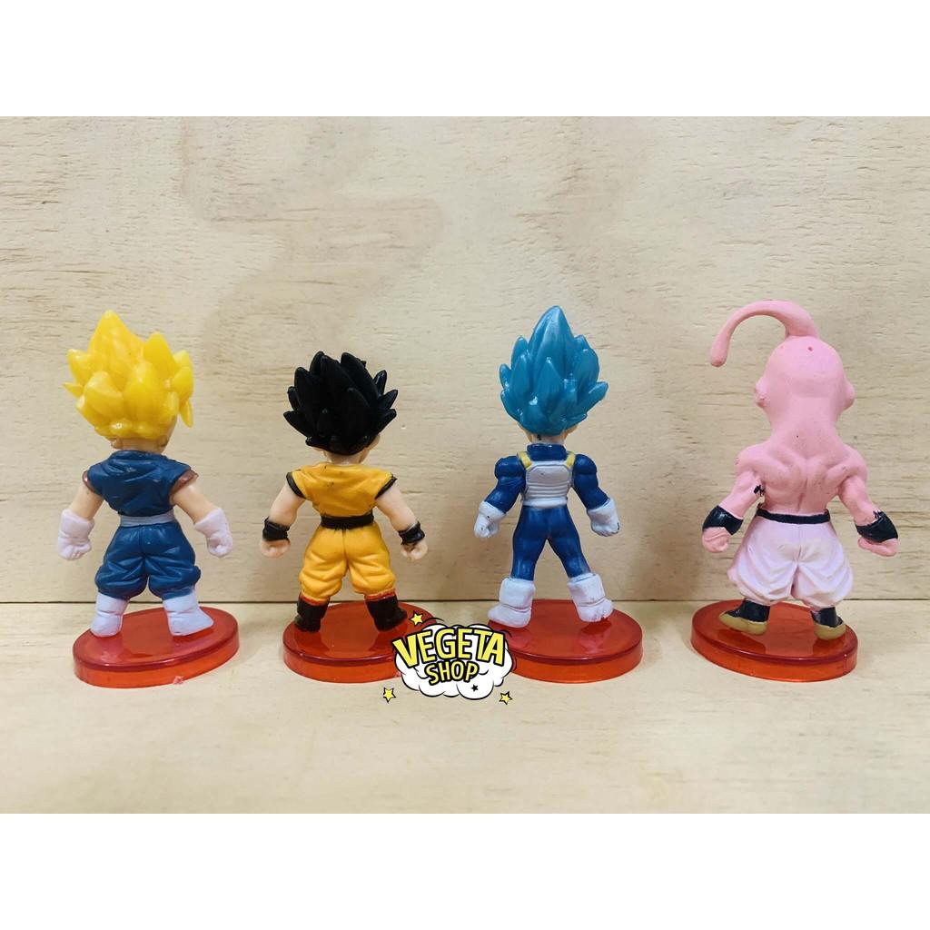 Mô hình Dragon Ball - Super 49 mẫu Vegeto Vegeta Buu Broly Gohan Gotenks Frieza Goku Rose SSJ4 Ma bư gầy Fide - Cao 7cml