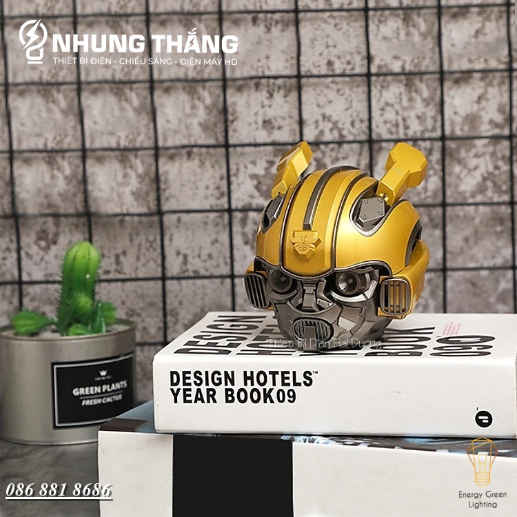 Loa Bluetooth Bumblebee Transformer - Tích Hợp Đèn Led - Kiểu dáng Cool Ngầu - Hỗ Trợ Khe Cắm Thẻ Nhớ - USB - Có Video