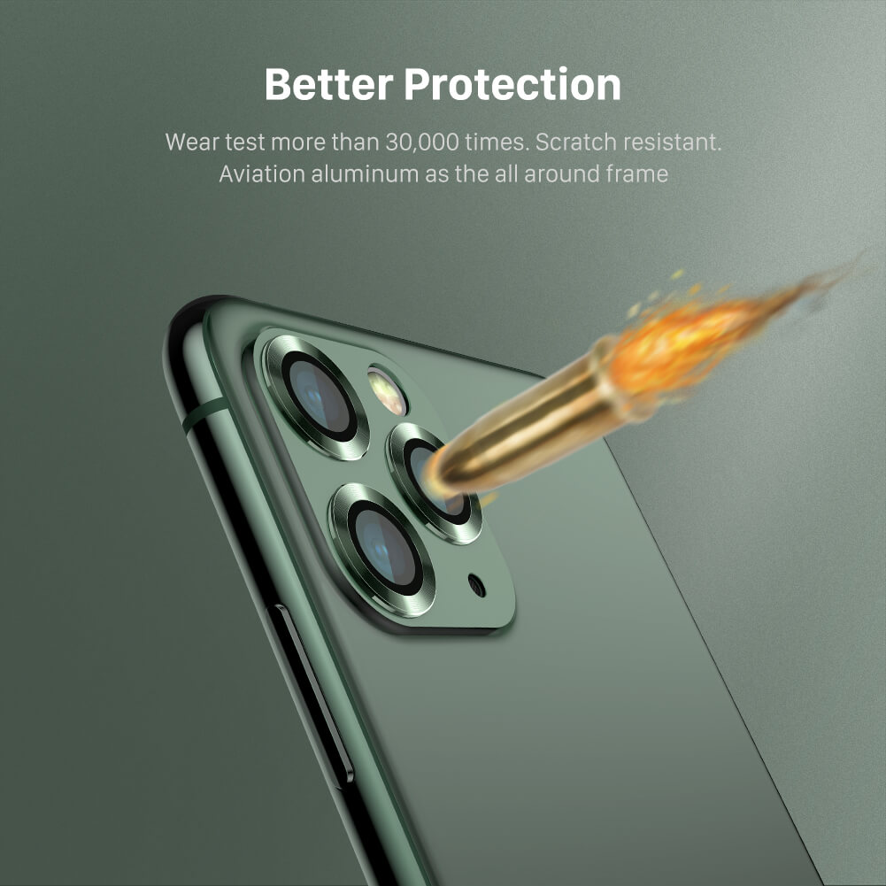 Bộ miếng dán kính cường lực bảo vệ Camera cho iPhone 11 Pro / 11 Pro Max Kuzoom mang lại khả năng chụp hình sắc nét full HD