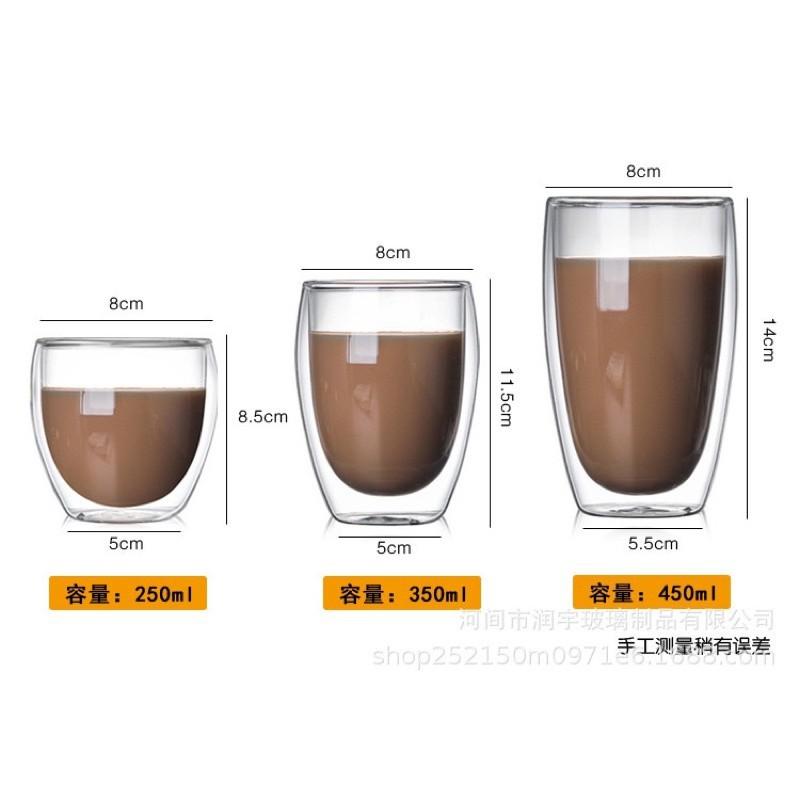 Cốc thuỷ tinh hai lớp 350ml