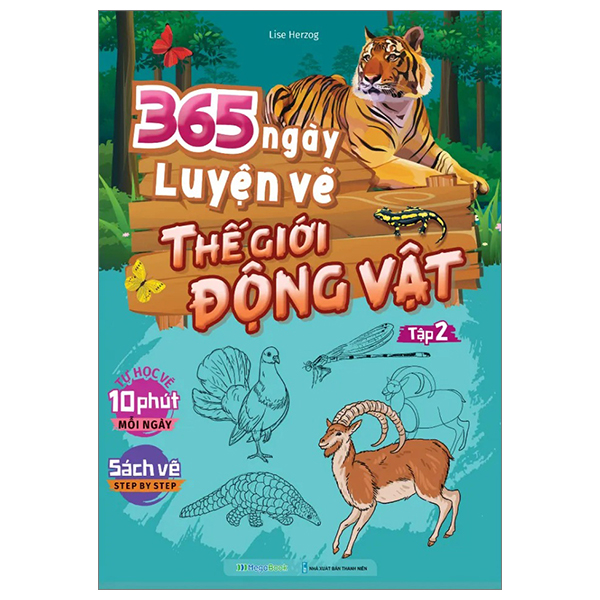 Combo 365 ngày luyện vẽ Thế Giới Động Vật