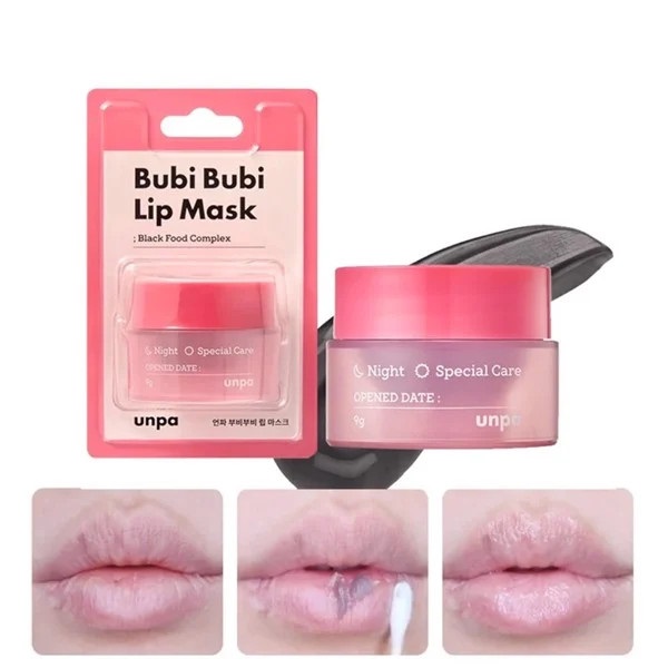 Mặt Nạ Ngủ Môi Dưỡng Ẩm Chống Lão Hóa Unpa Bubi Bubi Lip Mask 9g