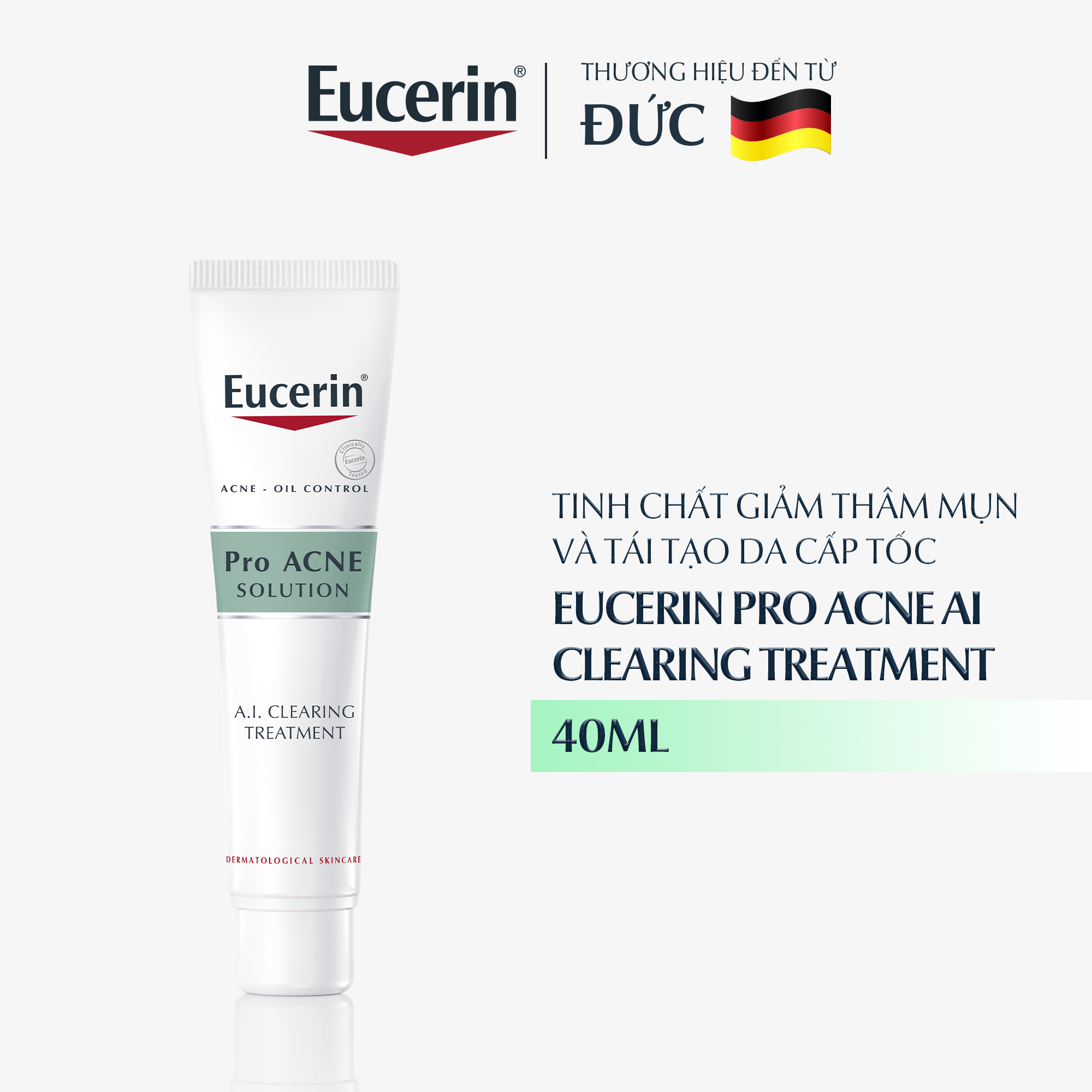 Gel giảm mụn sau 1 tuần Eucerin Pro Acne A.I. Clearing Treatment 40ml