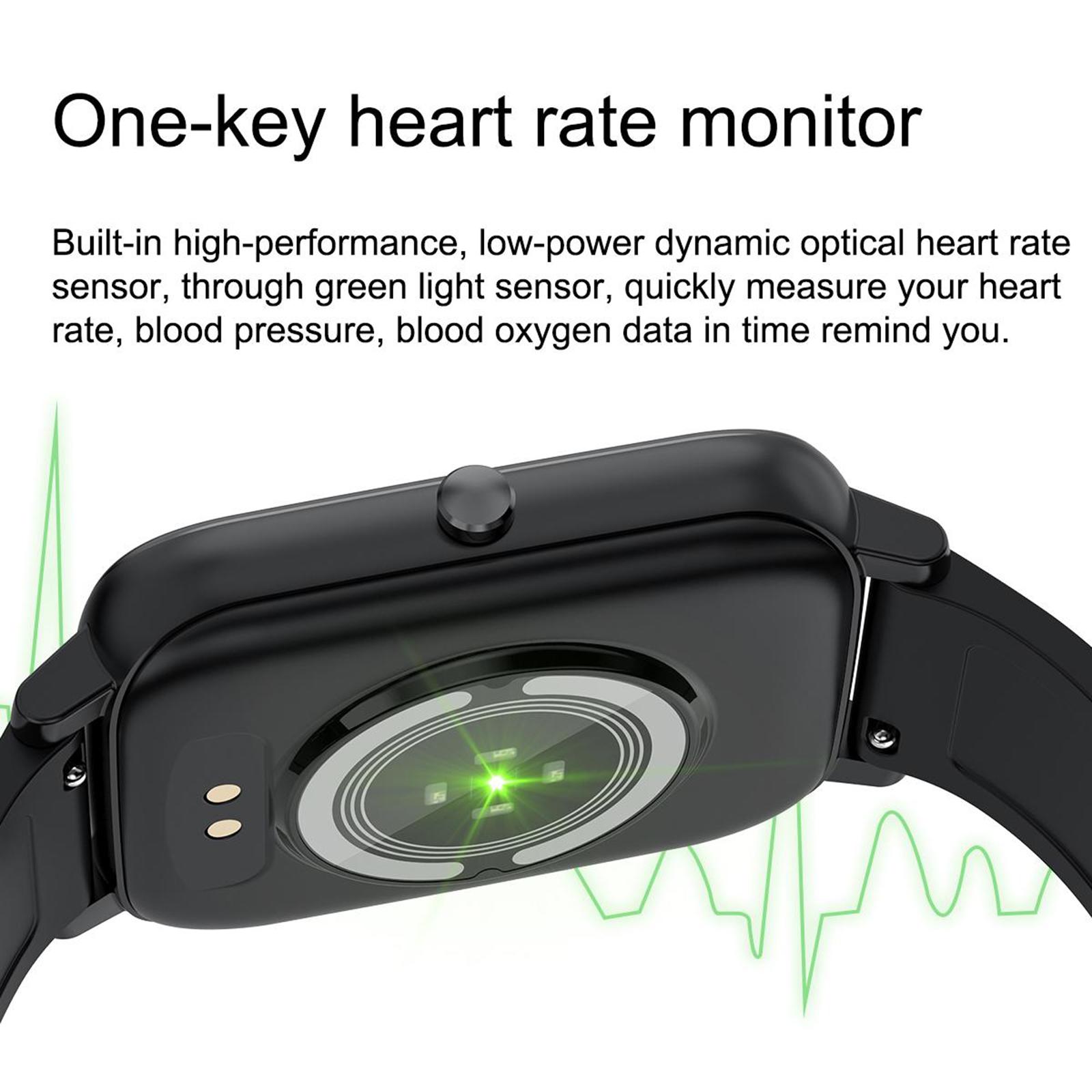 Smart Watch, H80 Fitness Tracker 1.69 inch Full Touch Screen Blood Oxygen Monitor Sleep Step Tracking, IP67 Waterproof Smartwatch