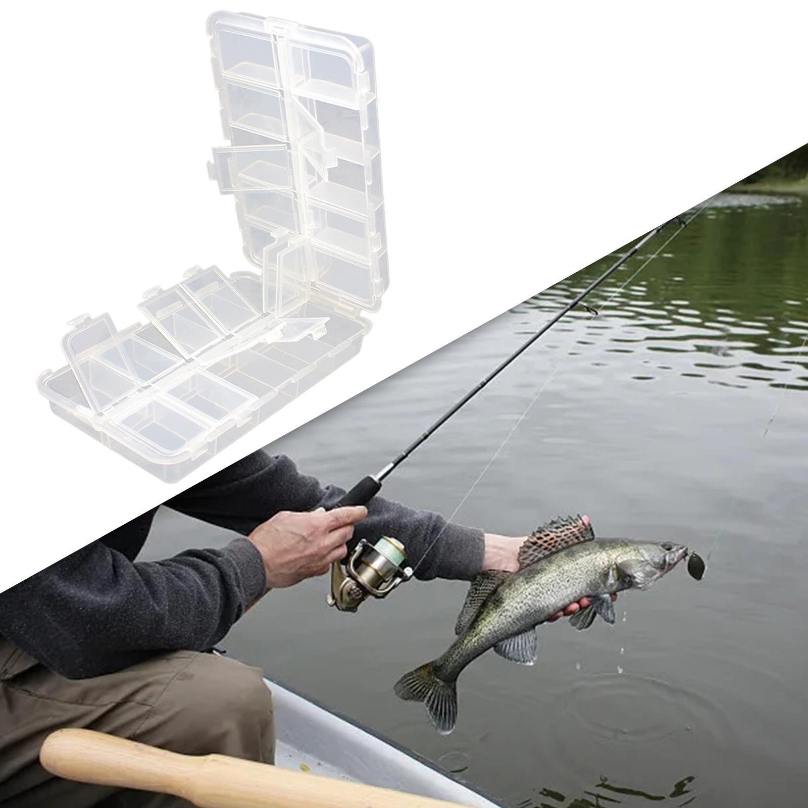 Fishing Tackle Box Double Sided Small 20 Compartments Tackle Organizer Boxes