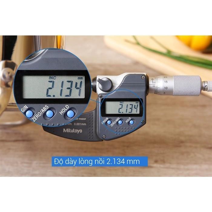 Nồi inox 304 nắp kính 16 cm Elmich Tri-Max 2353731 - Hàng Chính Hãng
