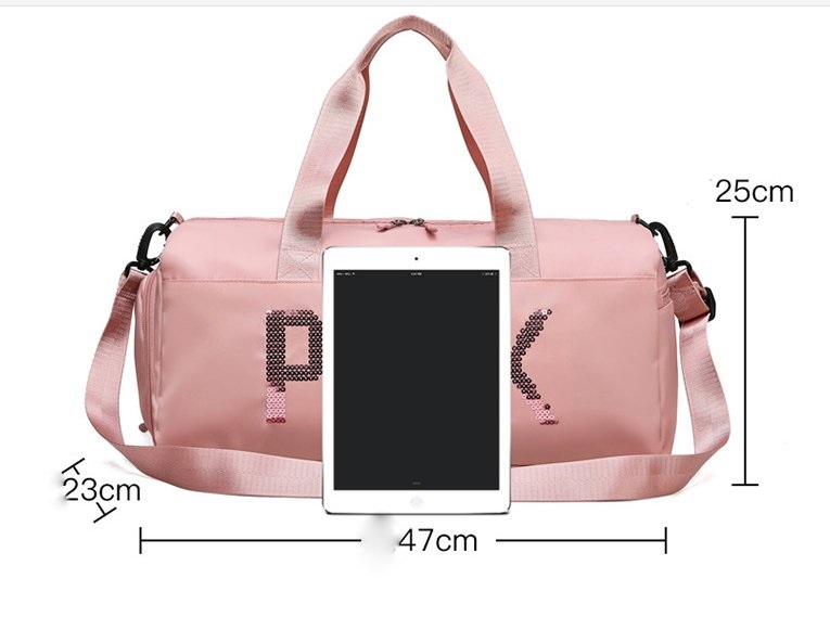 Túi du lịch, tập thể thao Pink có ngăn đựng giày