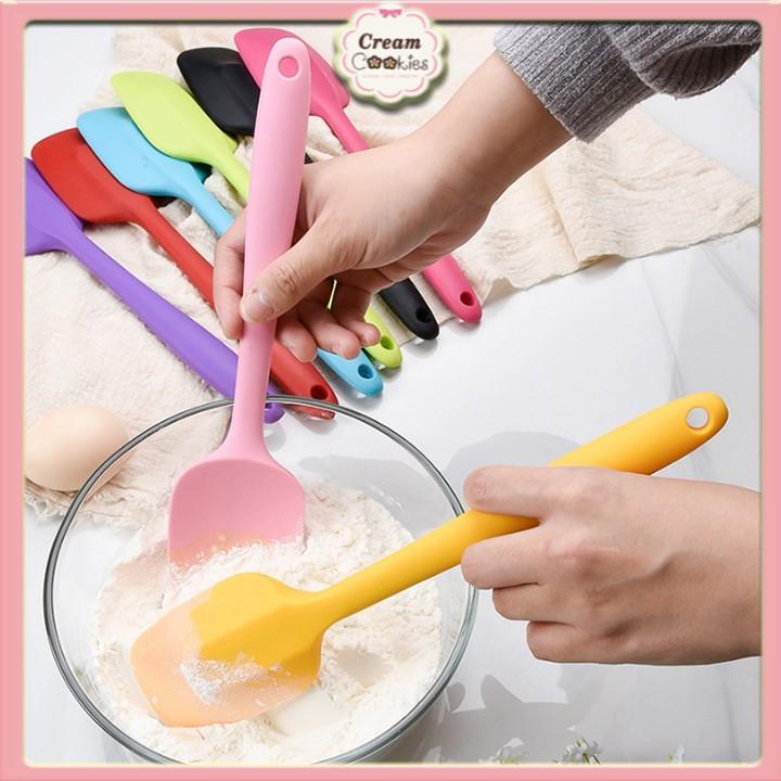 Phới Trộn Bột Spatula Silicone Chịu Nhiệt, Đúc Liền Dùng Để Đánh Bột,Trộn Bột, Vét Kem 28cm (Dạng Thìa)