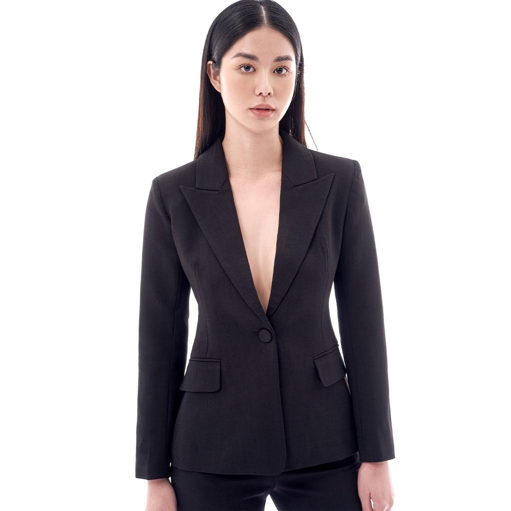 Áo Blazer kiểu 1 cúc màu đen 2NDDATE BL024B