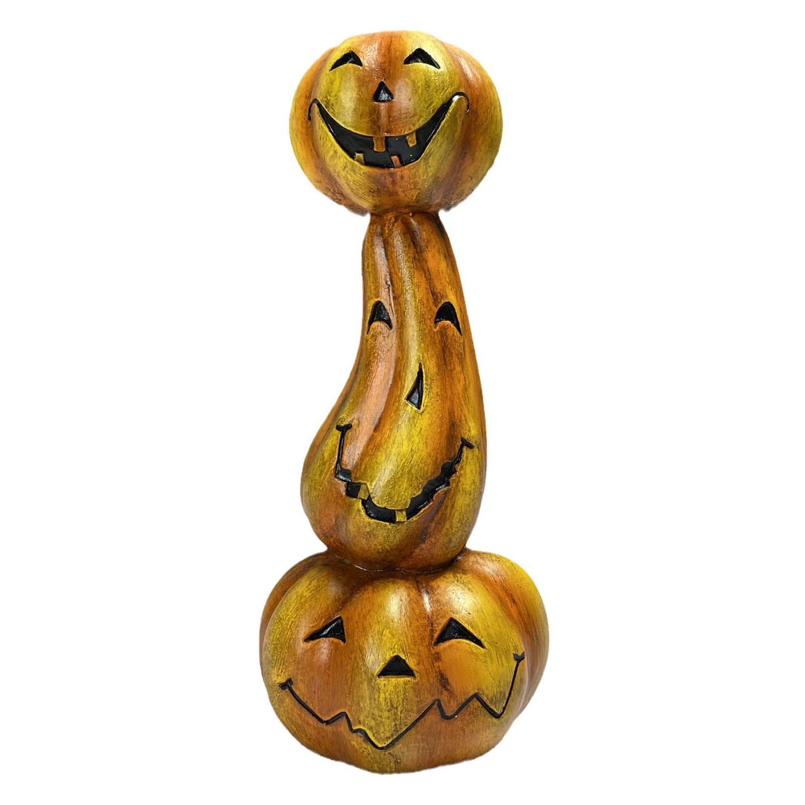 Halloween Candle Holder, Pumpkin Candlestick Holder Decorative Tabletop Taper Candle Holder for Club, Haunted House, Party, Holiday, Home