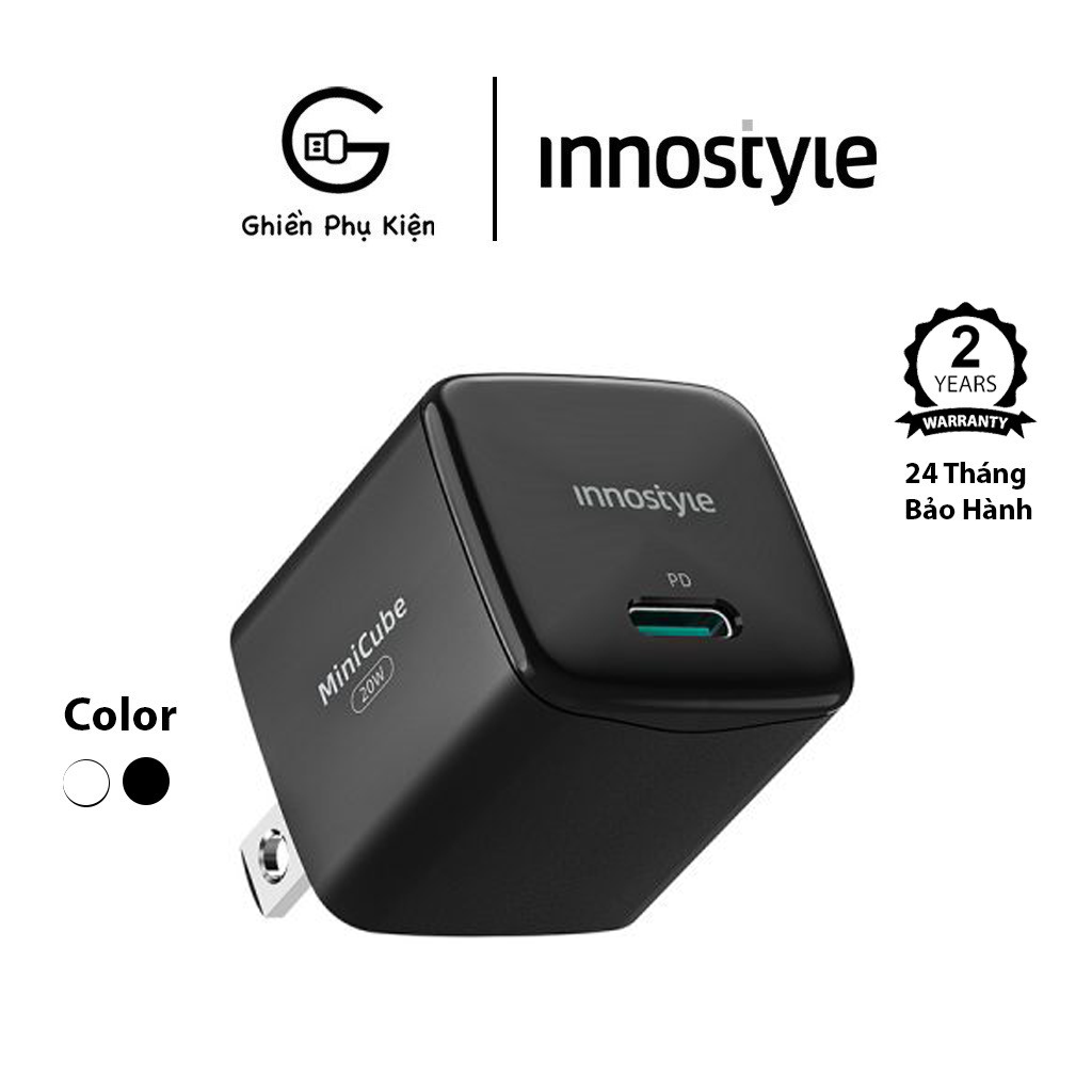 Sạc Nhanh Siêu Nhỏ 20W Innostyle Ultra Minicube - Hàng Chính Hãng