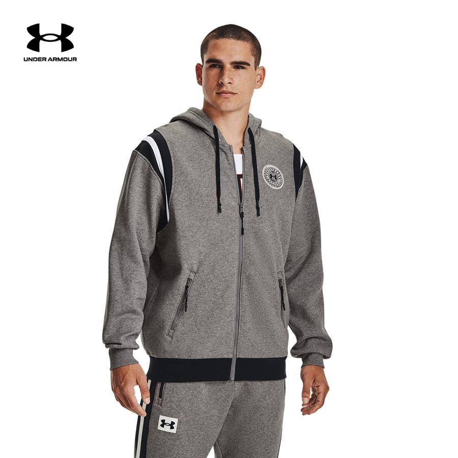 Áo hoodie thể thao nam Under Armour RIVAL FLC ALMA MATER FZHD - 1366303-067