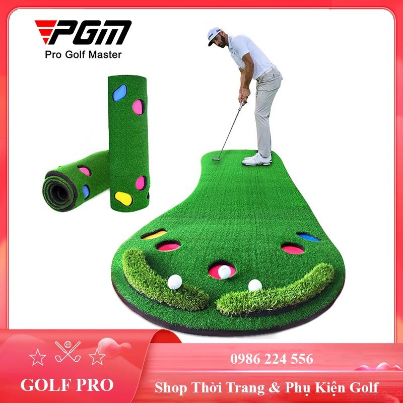 Thảm golf tập Putter PGM tại nhà ngoài trời di động hình bàn chân TT004 - Hàng Chính Hãng