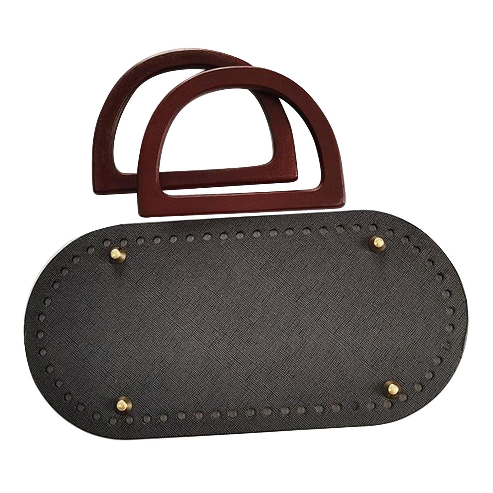4Pcs Hardened DIY Crochet Bag Bottom mat Insert Handbag Accessories