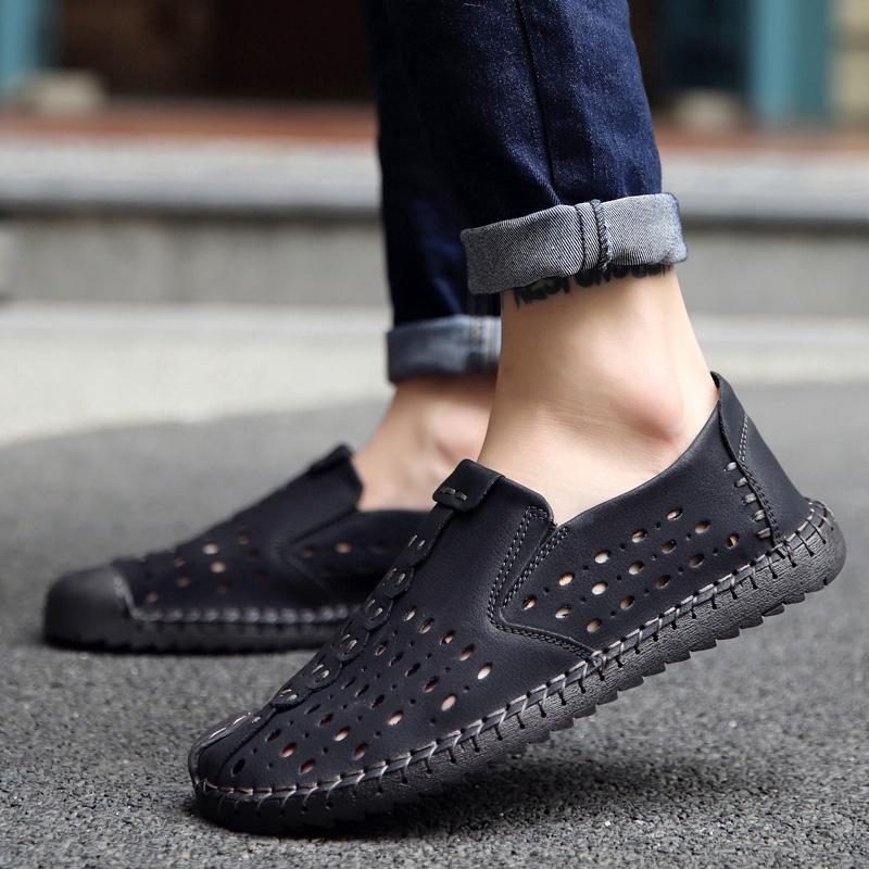 Giày Lười Da Mềm Thời Trang Cho Nam 2020