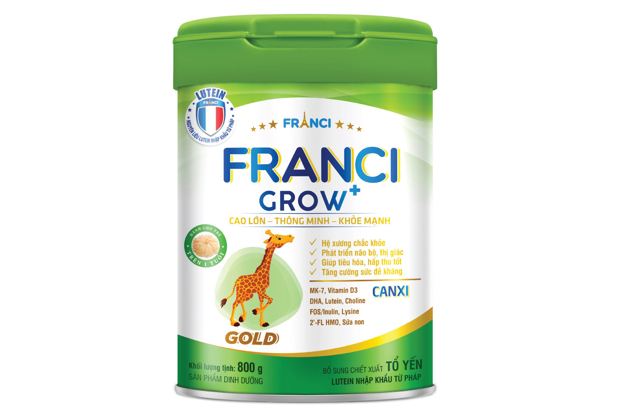 Sữa công thức FRANCI GROW GOLD lon 800g – Cho bé cao khỏe