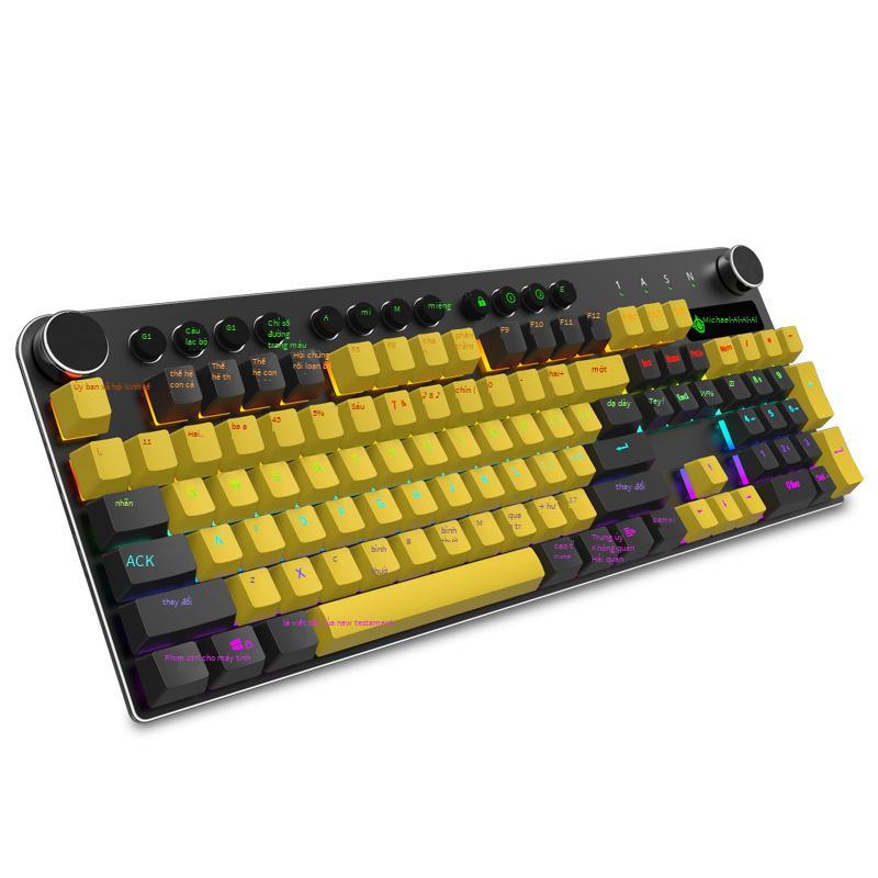 Giao Hàng Nhanh Slayer MK13 Bàn Phím Cơ Full Phím Không Tác Động Đèn Nền RGB Keycap PBT Chơi Game Bàn Phím Game Thủ