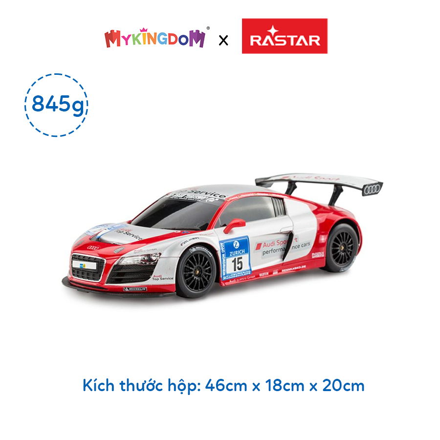 Đồ Chơi Xe R/C 1:18 Audi R8 Lms Performance Màu Bạc RASTAR R53610-SIL