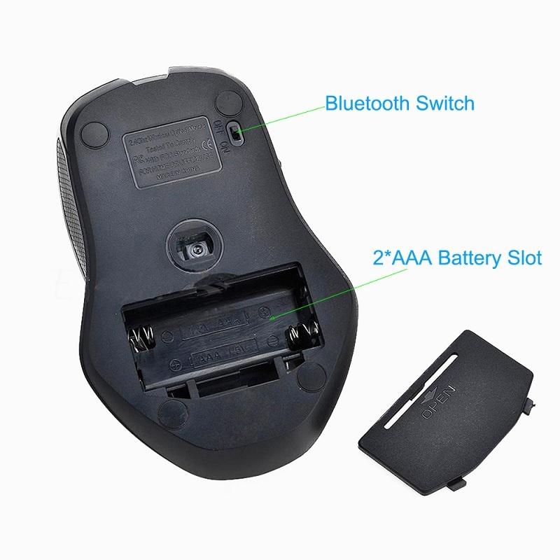 Không Dây 1600DPI 6 Nút Bấm Có Thể Điều Chỉnh Đầu Thu Quang Máy Tính 3.0 Ergono Mi C Mi Ce Cho Mi 4 Miếng Dán Chuột