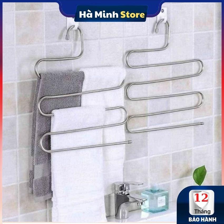 Móc Treo Quần Áo 5 Tầng Inox 304 Chắc Chắn Tiện Ích - Móc Treo Quần Áo Đa Năng Tiết Kiệm Không Gian