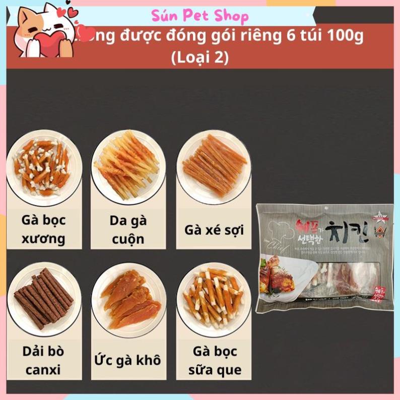 Bánh thưởng 6 vị thơm ngon cho thú cưng