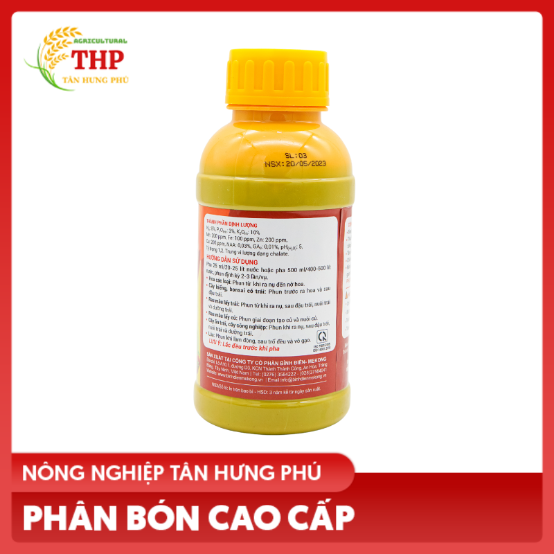 [CHAI 500ml] Phân Bón Lá NPK MK02 8-3-10 | PHÂN BÓN 