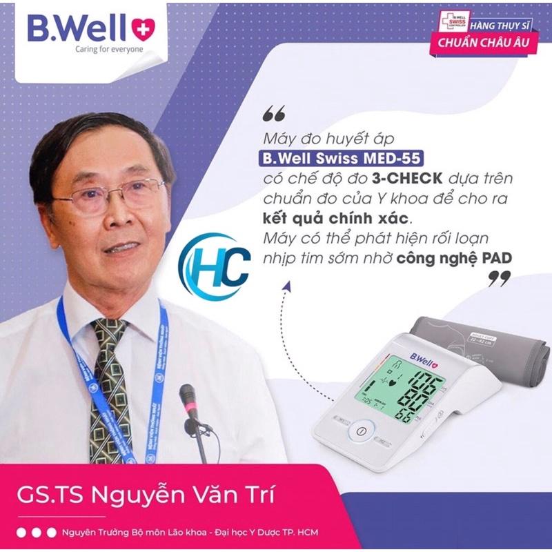 Máy đo huyết áp bắp tay điện tử tự động B.Well Med-55 (Thụy Sĩ)