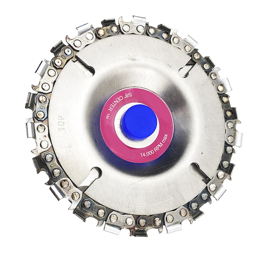 Wood Carving Disc for 4'' Cutter 4-1/2"Steel Angle Grinder 5/8" Arbor Disc