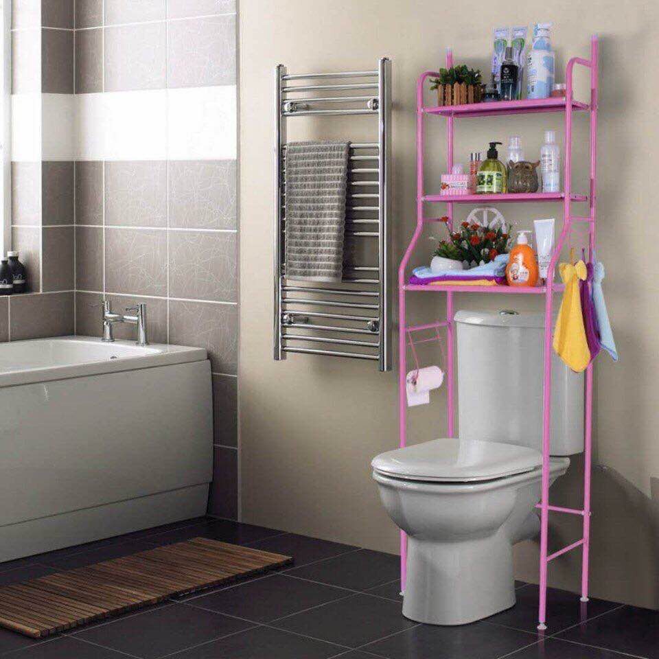 Kệ 3 tầng để đồ phía trên bồn cầu tiết kiệm không gian