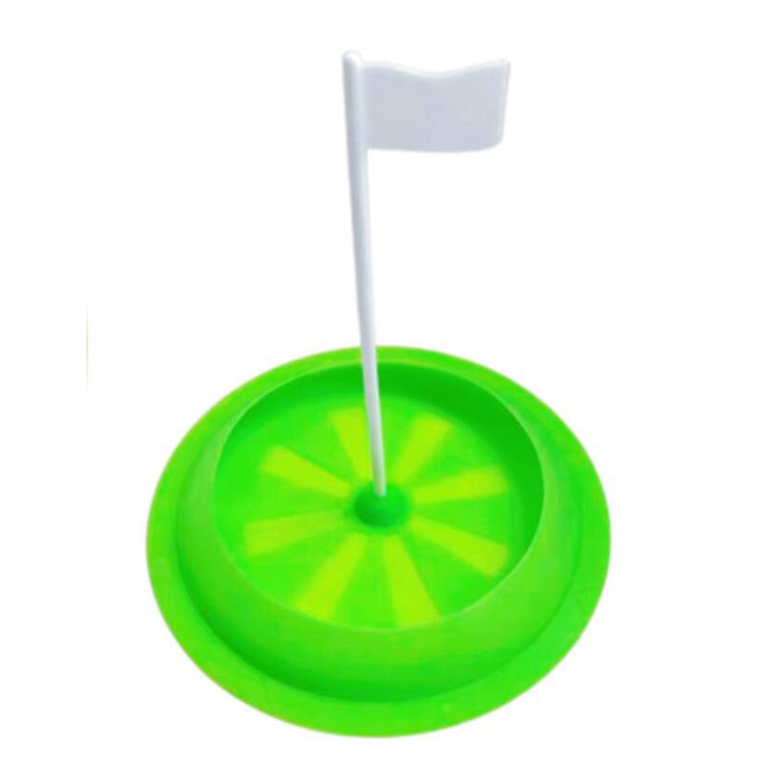 Golf Putting Cup Golf Training Aid Unisex Game with Flag Silicone Tool Practice Golf Putting  for Golf Office Training Yard Backyard