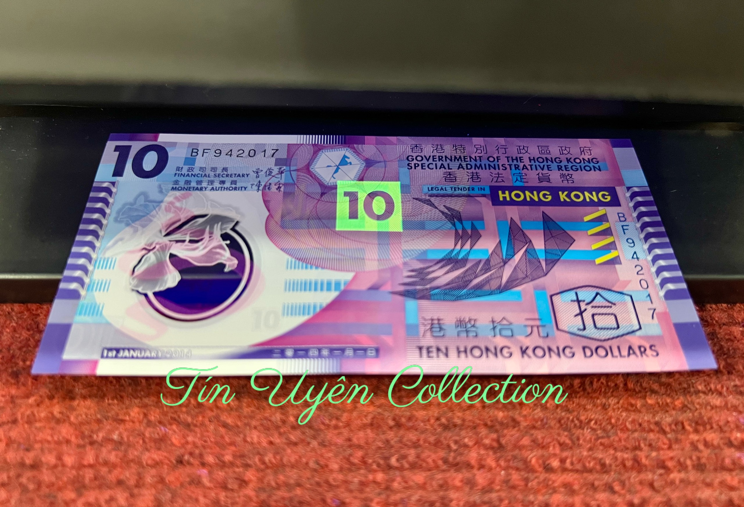 Tiền Hồng Kông 10 Dollars Polymer Tờ Tiền Đẹp Nhất Thế Giới