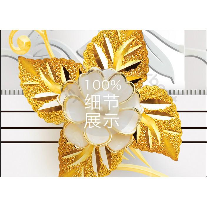 Tranh dán tường Phong cách Bắc Âu hoa và bướm sang trọng, tranh dán tường 3d hiện đại MS1184077