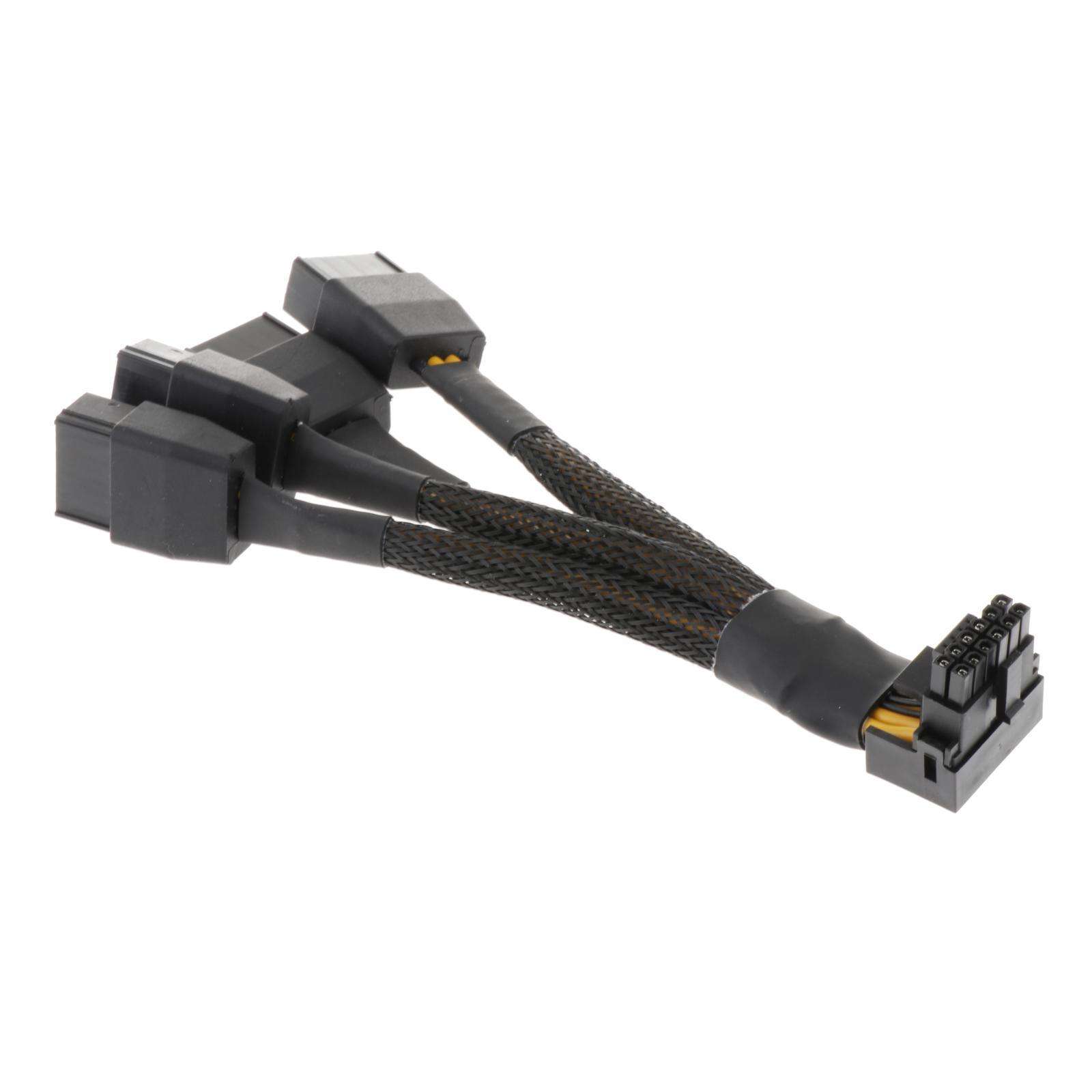 Pci-E 5.0 Extension Cables extenders 4x8 Pin to 16Pin Game for Graphics Card
