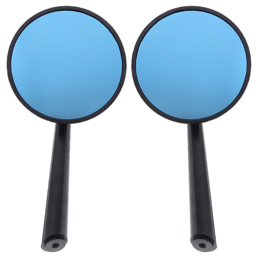 Colorful Rear View Side Mirrors Universal for Motorcycle Chopper ATV Scooter Red