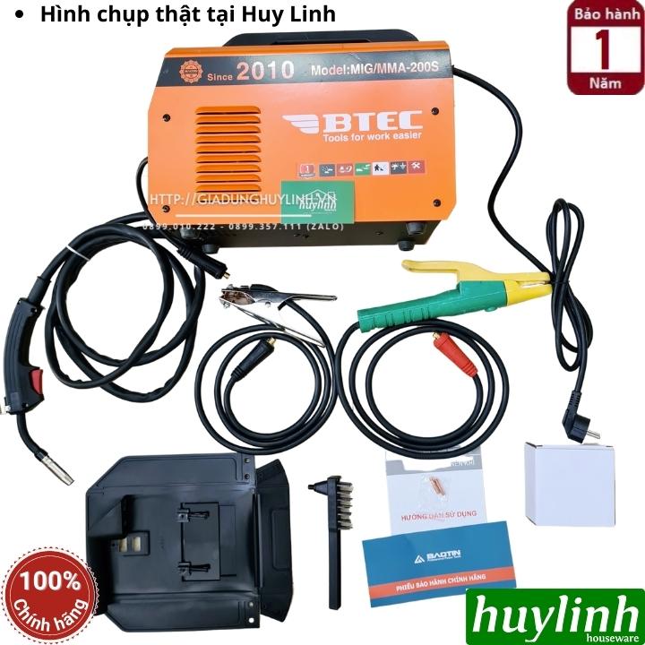 MÁY HÀN MIG DÙNG KHÍ/ KHÔNG DÙNG KHÍ ĐA NĂNG BTEC MIG/MMA 200S - HÀNG CHÍNH HÃNG