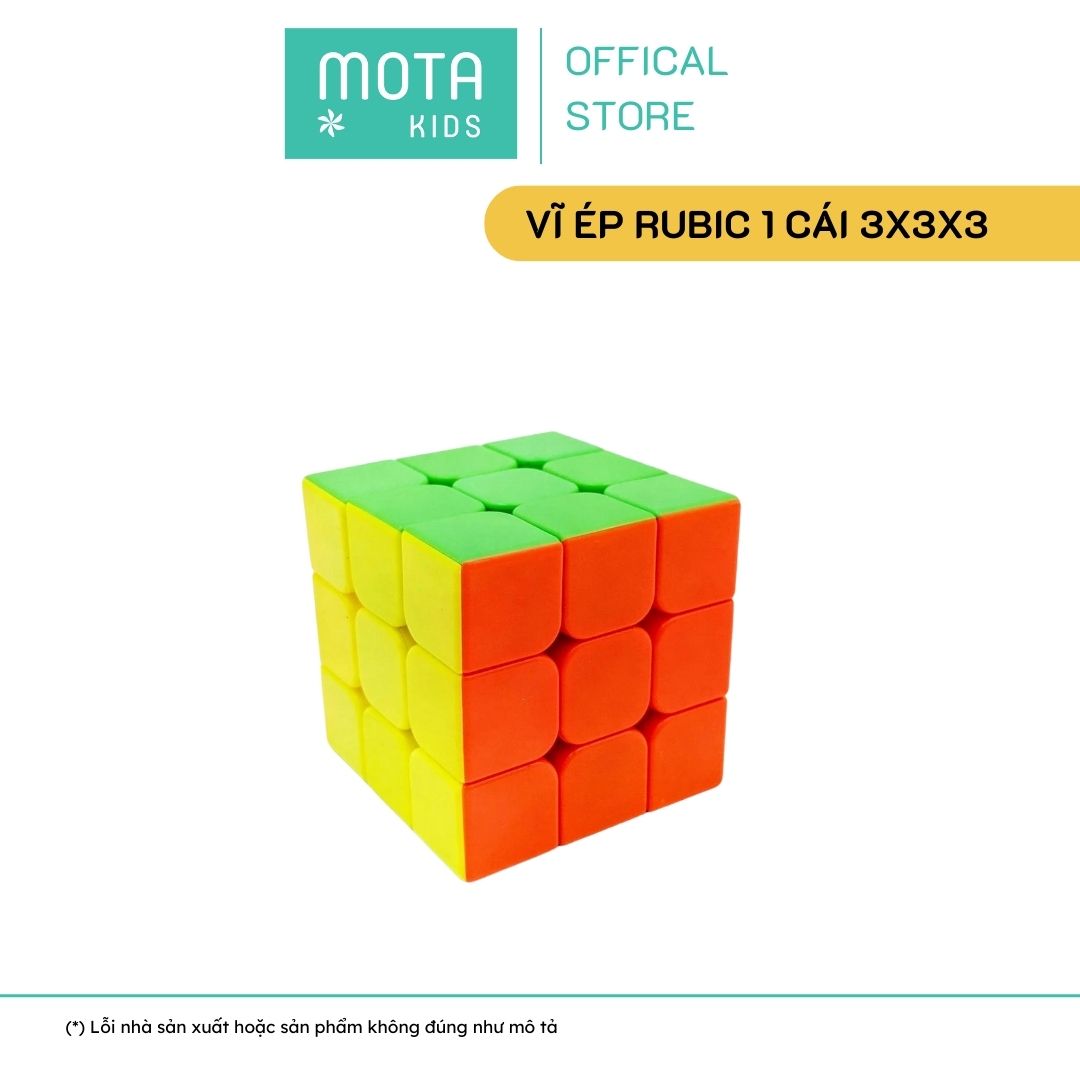 [M3023-2 - Mota Montessori] Đồ chơi cho bé Rubik 3 hàng 3x3x3 - Hàng chính hãng