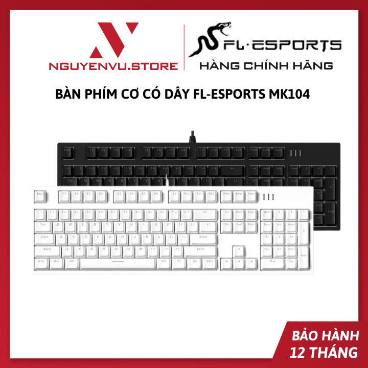 Bàn Phím Cơ Có Dây FL-Esports MK104 - Hàng Chính Hãng