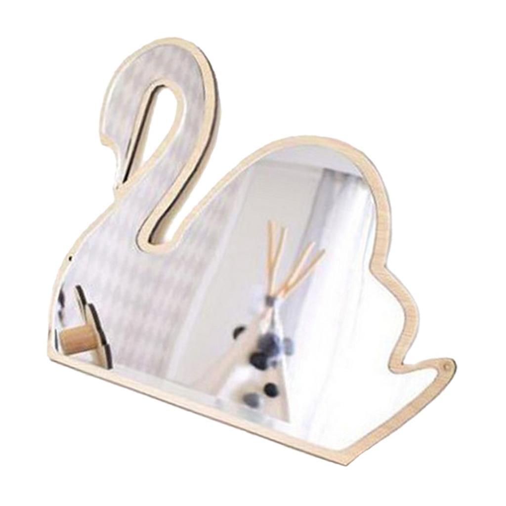 Kid's Bedroom Wall Hanging Mirror Novelty Wall Art Home Decor DIY Swan #1