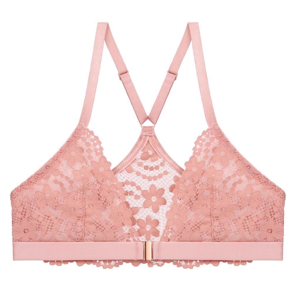 Trong Suốt Áo Ngực Nữ Ren Bralette Gợi Cảm Thấy Thông Qua Trước Đóng Cửa Quần Lót BH Quần Lót Femme Không Dây Áo Sujetador