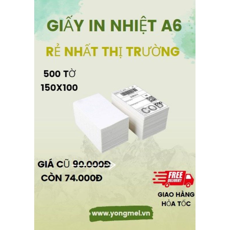 GIẤY TEM IN NHIỆT CAO CẤP (100X150MM)