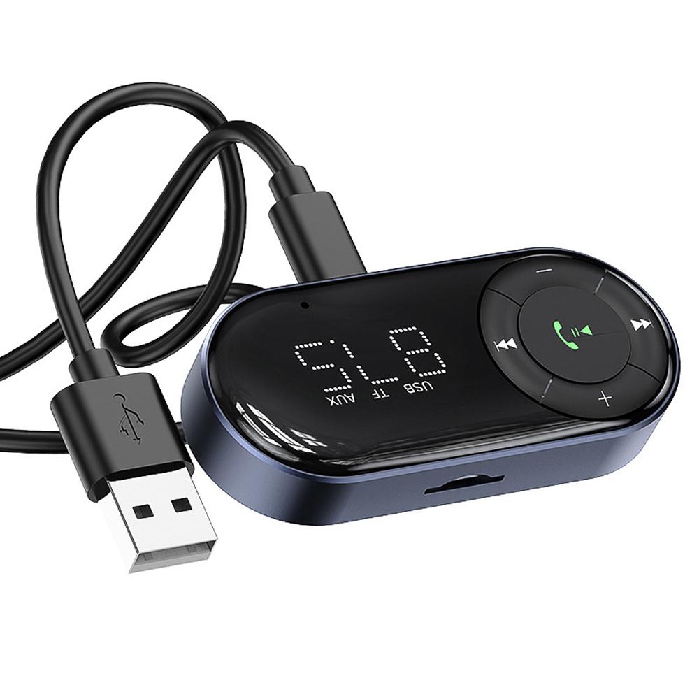 Car FM Transmitter Convenient Auto BT Audio Receiver Portable Car Driving Handsfree Call Accessory